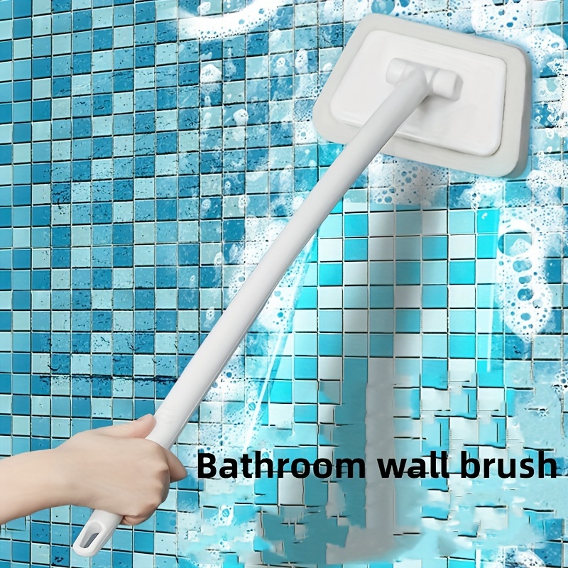 Brosse de nettoyage de verre, brosse 2 en 1, brosse de nettoyage de  carreaux de salle de bain, brosse double pour nettoyer la baignoire, la  douche, la porte et le verre et