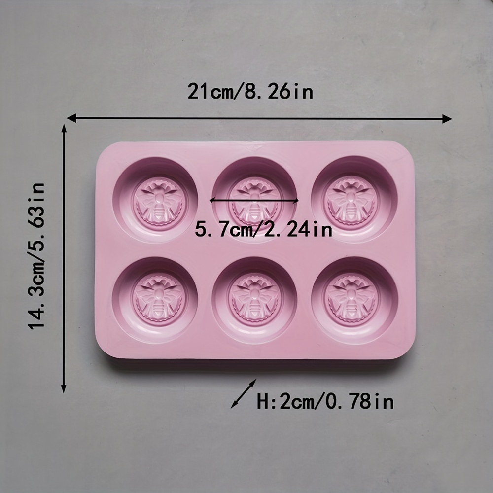 Round Soap Molds, Silicone Soap Molds For Soap Making 12Cavity Cylinder  Silicone Mold For Lotion Bars, Bath Bombs, Shower Steamer, Shower Tablets,  Bee
