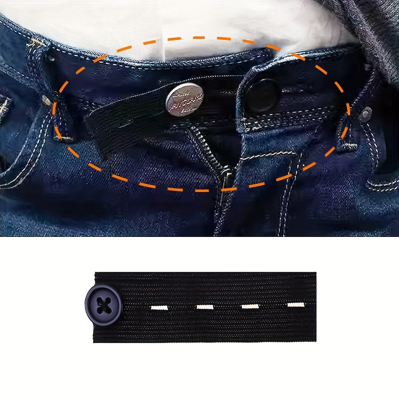 Elastic Waist Extenders Extension Buckle For Suit Pants Jeans Adjustable  Elastic Buckle Ideal Choice For Gifts - Jewelry & Accessories - Temu