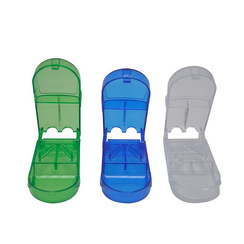 Pill Box Pill Cutter Mini Portable Storage Box Medicine Pill - Temu