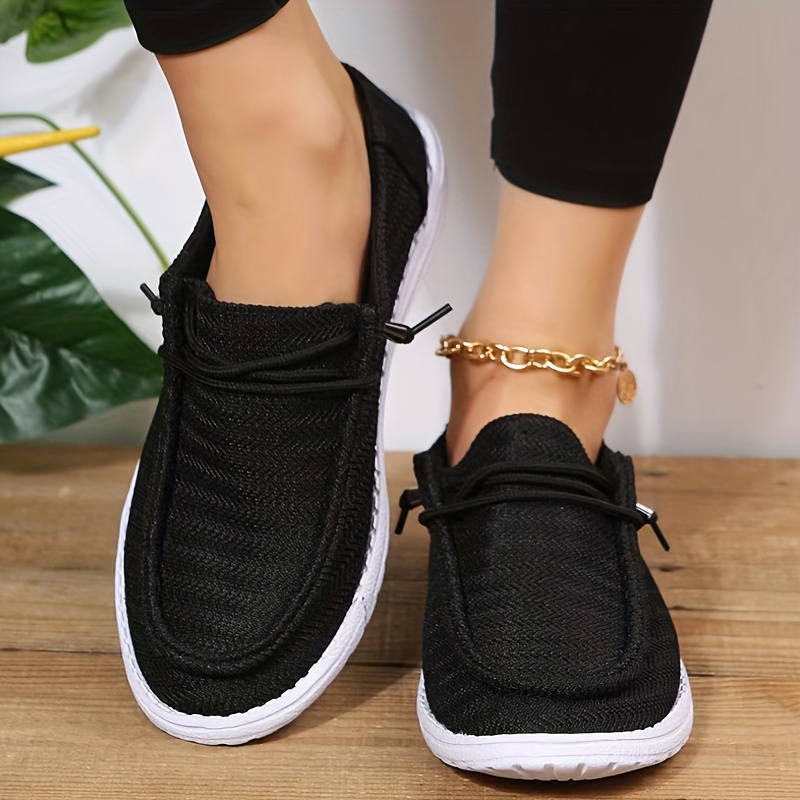 Women Color Boat Shoes Lace Flat Shoes Lightweight Temu Canada