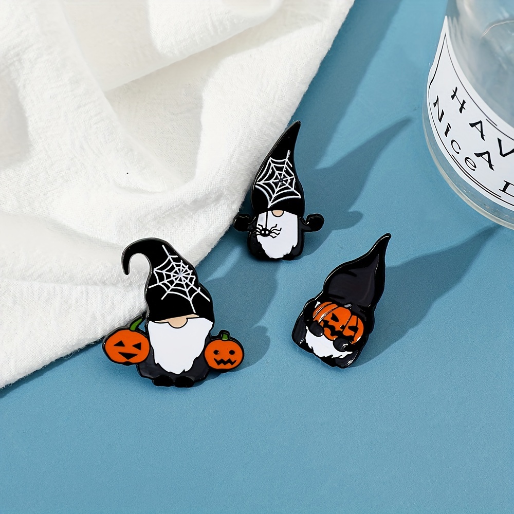 Creative Halloween Christmas Brooch Set Elderly Enamel Pins - Temu