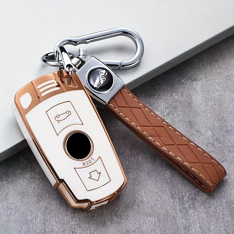 BMW Keychain with Key Fob Cover and Accessories