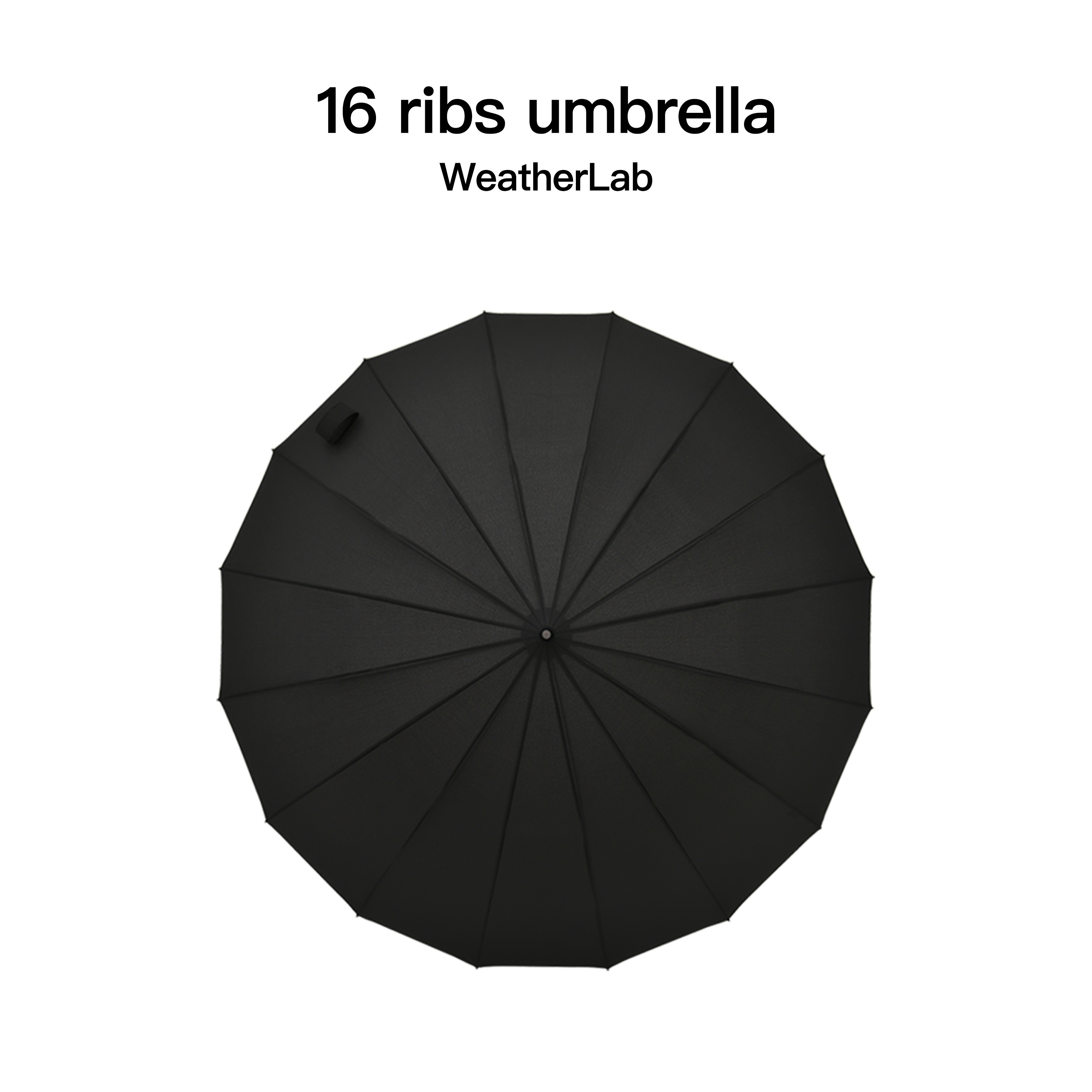 Black Umbrella With Hook Handle - Temu