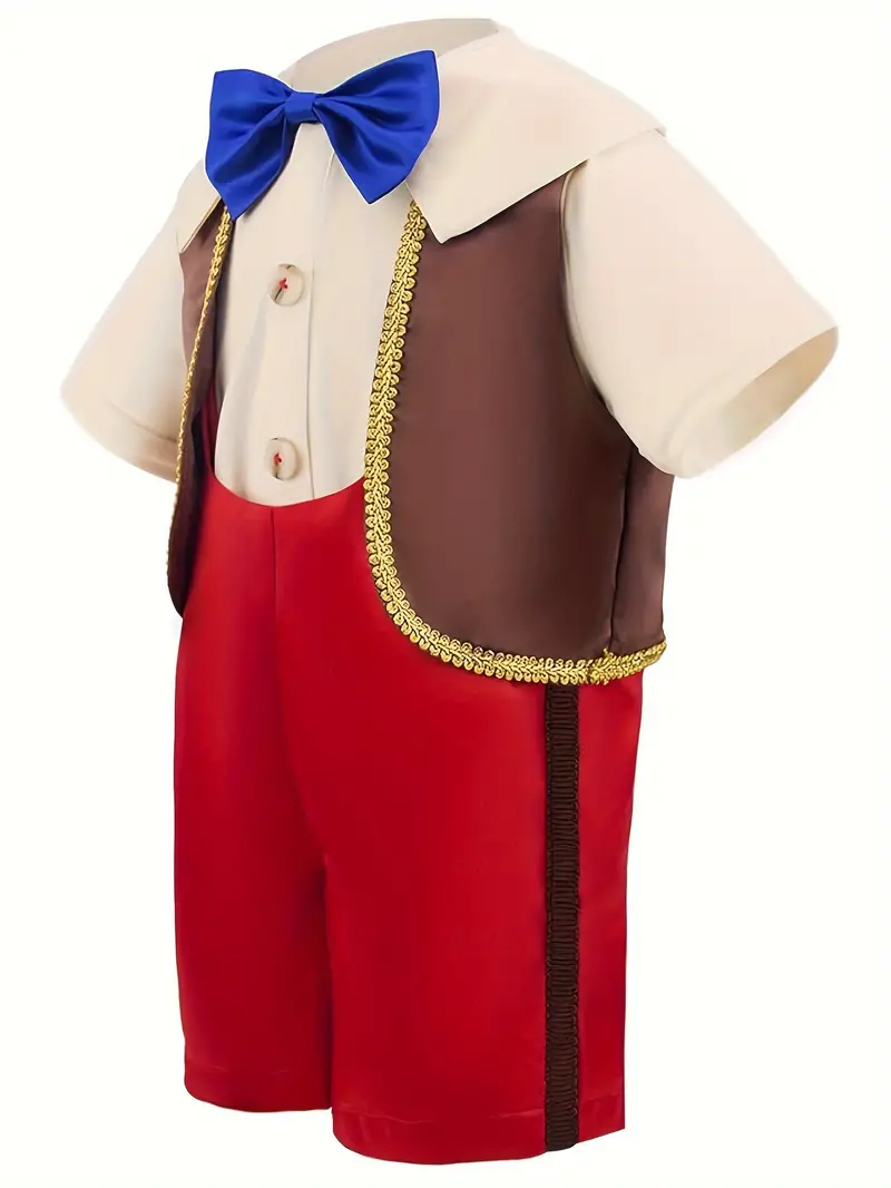Puppet Cosplay Costume For Boys, Fairytale Character For Halloween  Carnival, Long Nose Boy Dress Up Outfits, Kid's Clothing - Temu