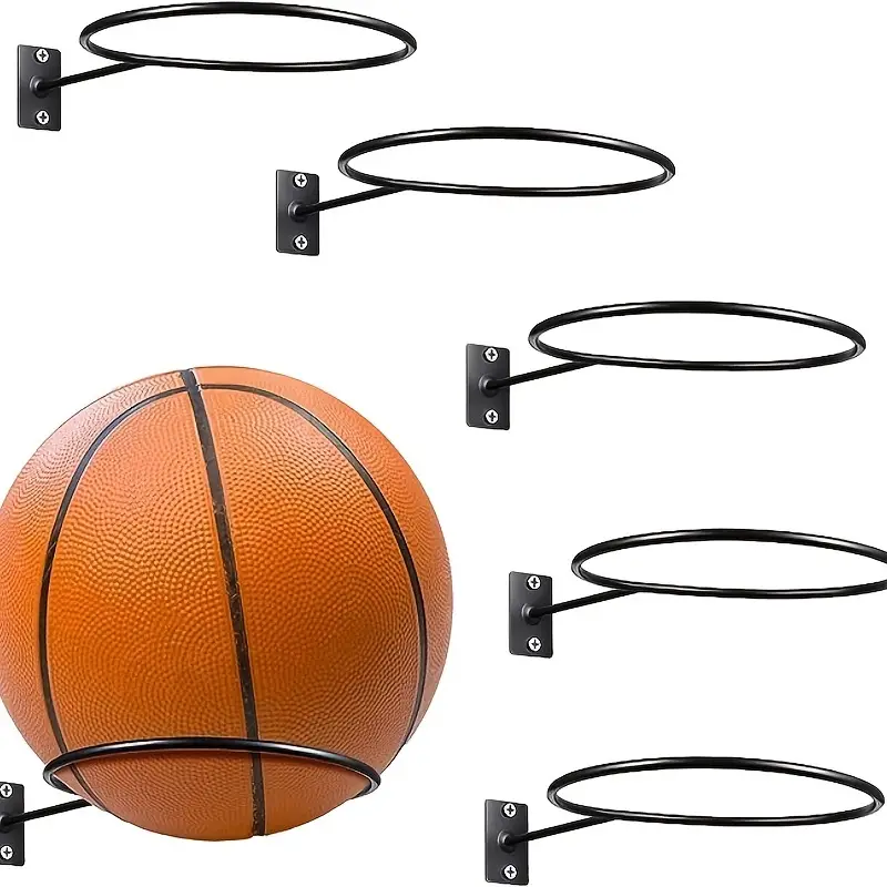1pc Support De Rangement Mural Pour Balles, Présentoir Pour Basket-ball,  Football Et Volley-ball, Décor À La Maison - Temu Canada