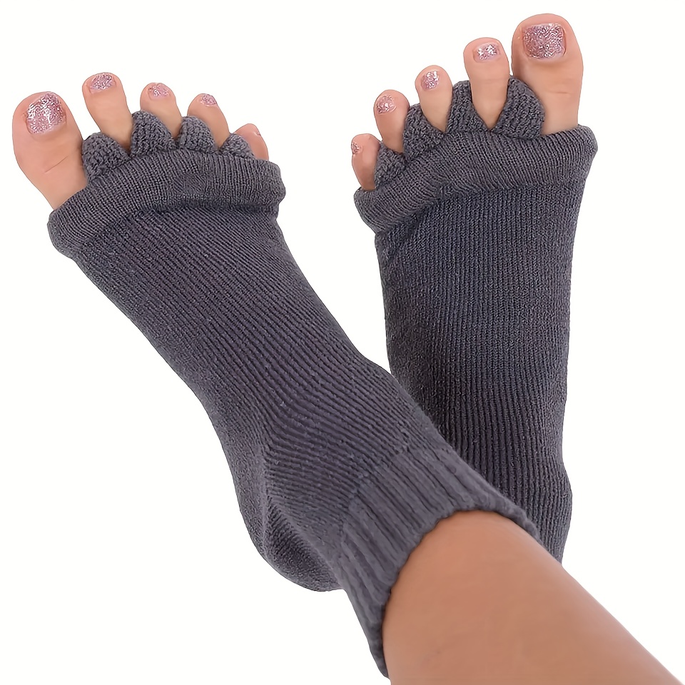 Toeless Yoga Socks Five toe Split Socks Comfy Breathable - Temu Canada