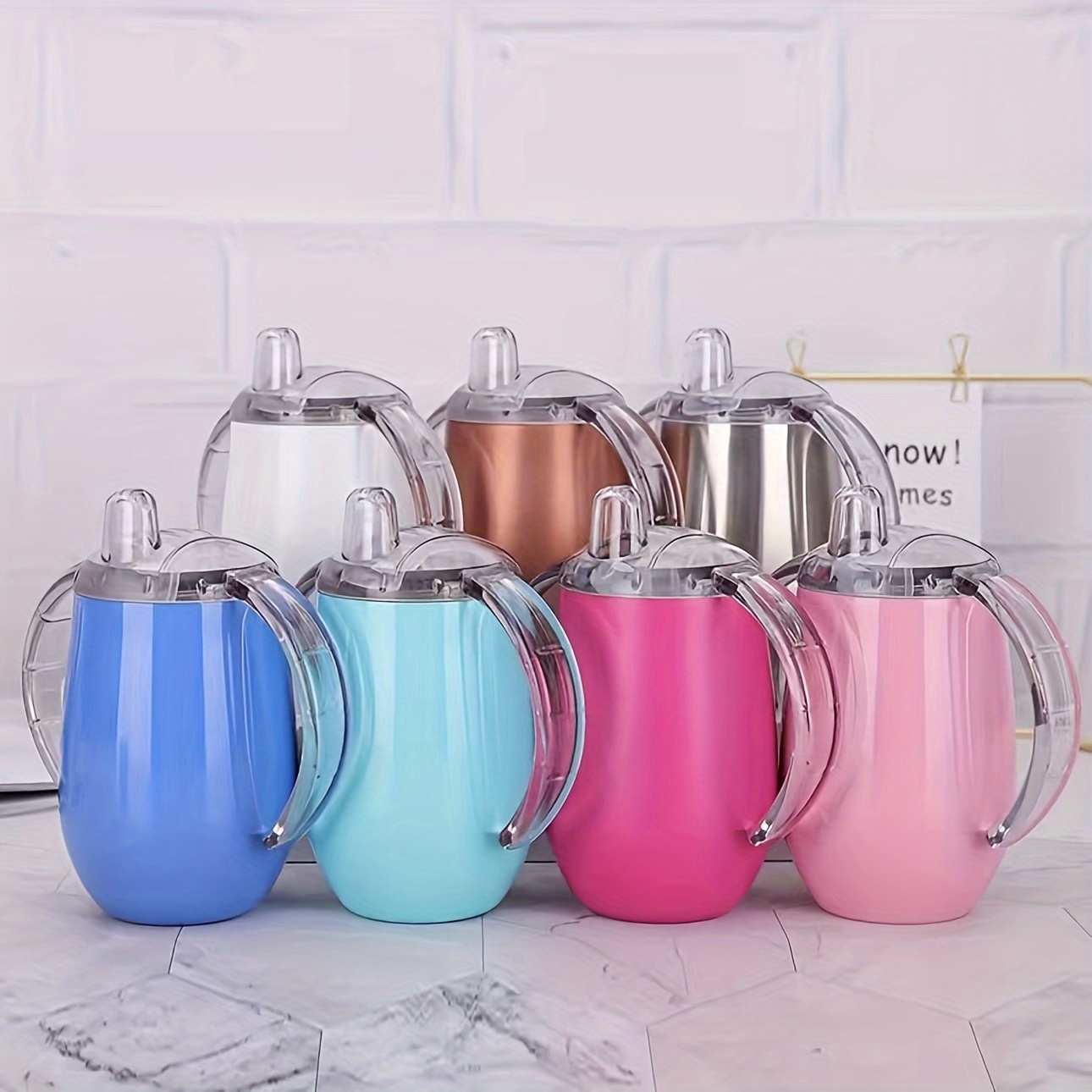 10oz Stainless Steel Sippy Cup