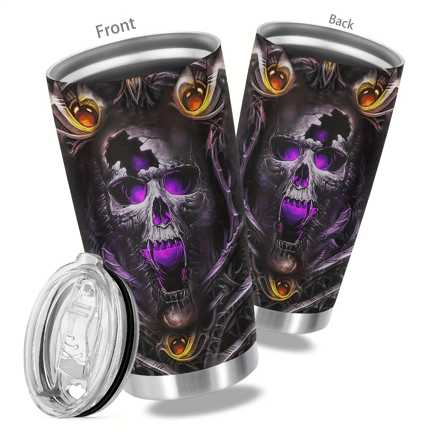 Halloween Print Glass Tumbler Cup