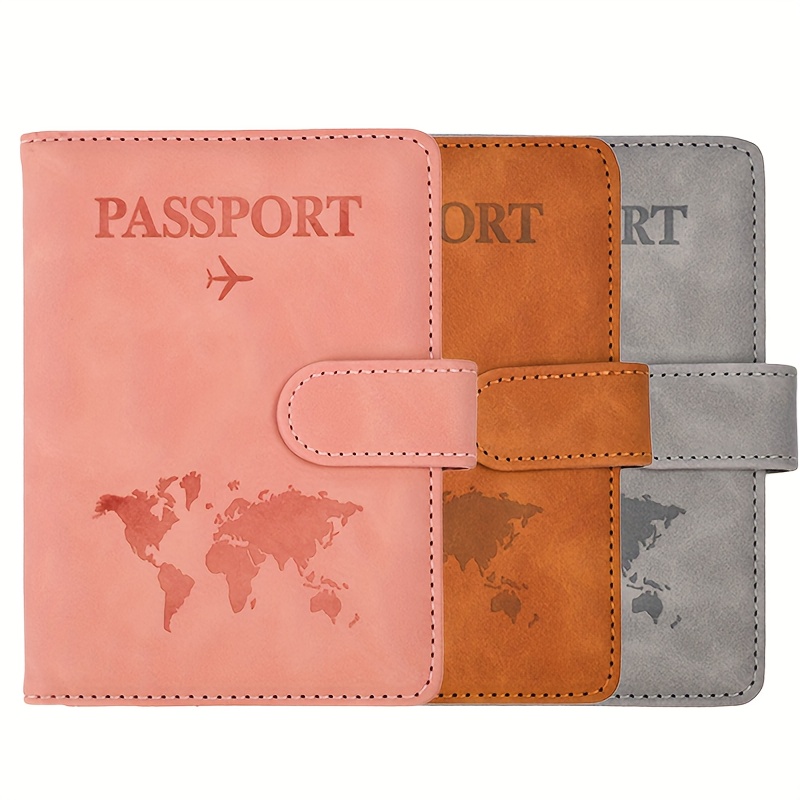 

Passport Holder Cover Wallet Rfid Blocking Pu Leather Card Case Travel Accessories For Women And Men