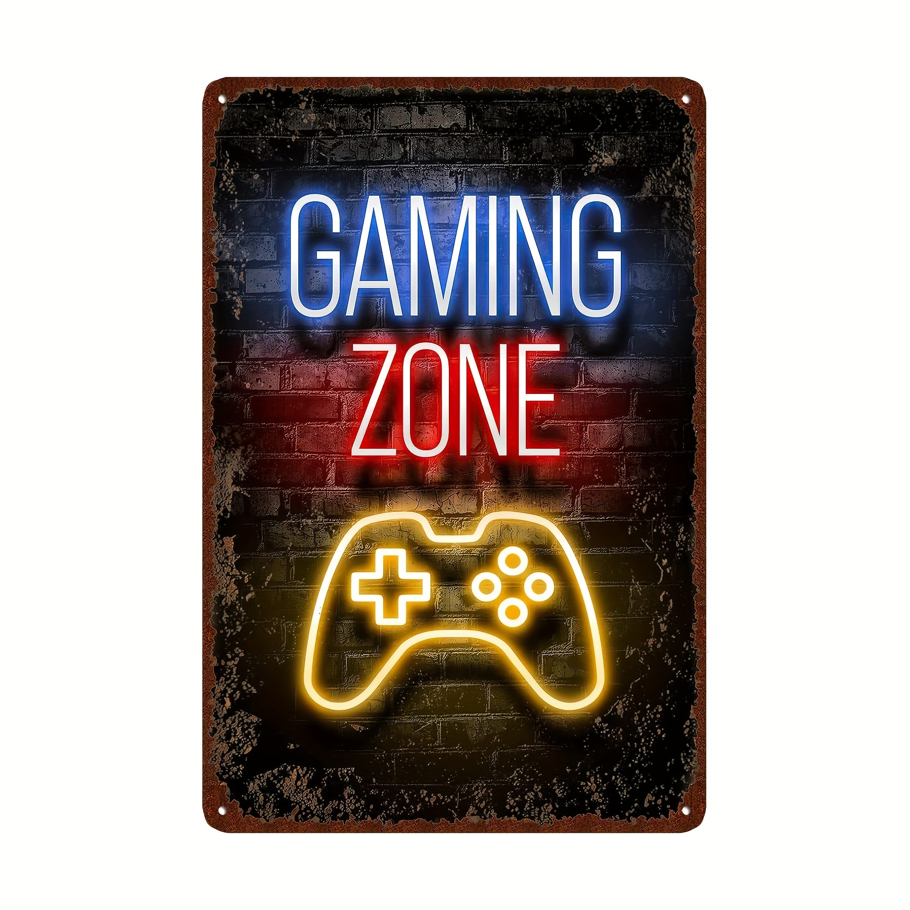 Metal Gaming Wall Art game Zone Controller Gamer Metal Wall - Temu