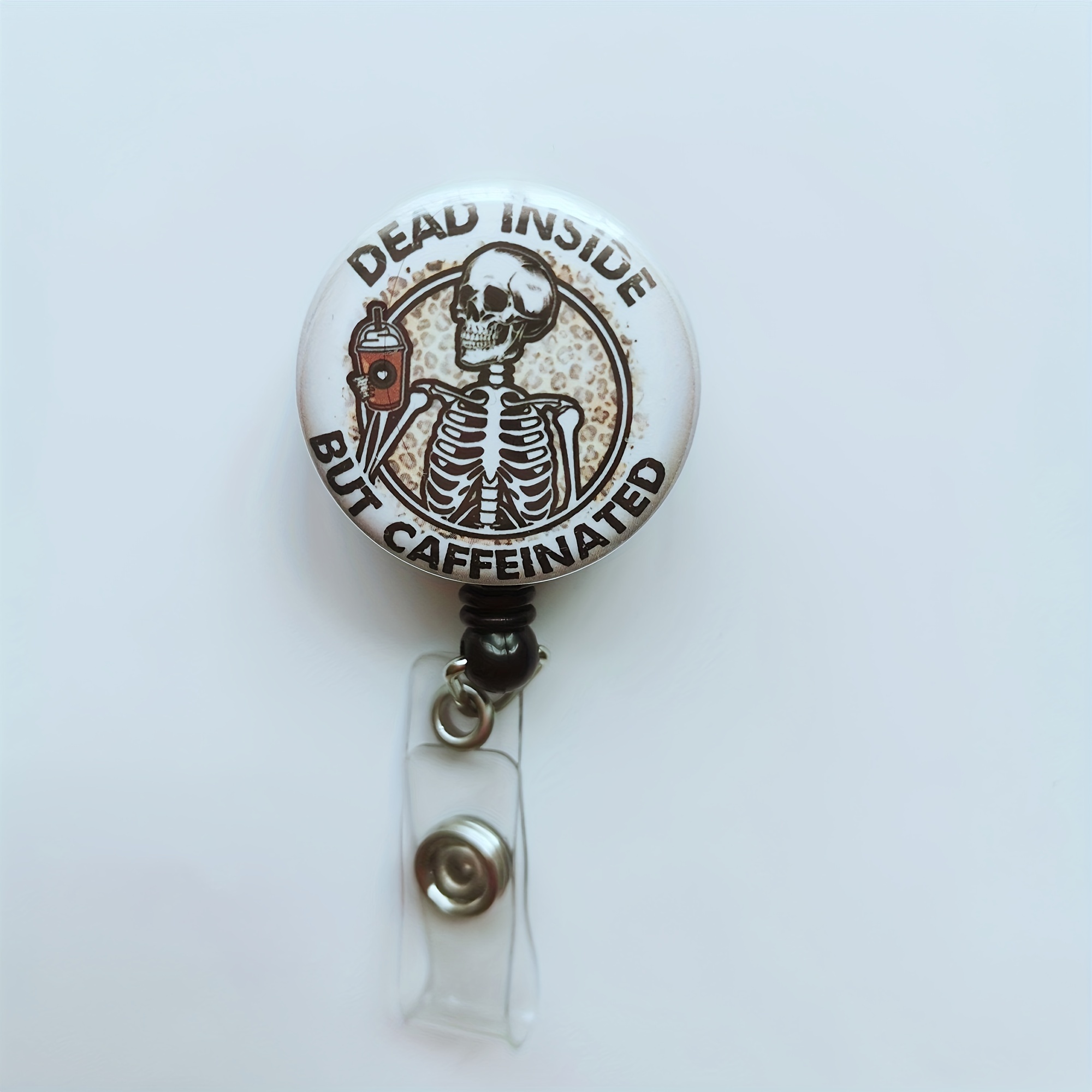 Funny Skeleton Pattern X-Ray Badge Reel - Perfect for Nurses & Medical  Professionals!