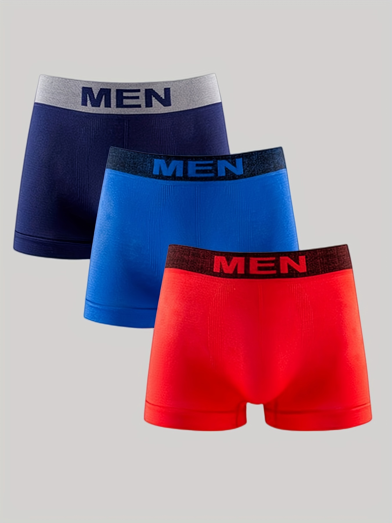 Men's Breathable Boxer Briefs Comfortable Underwear Wide - Temu