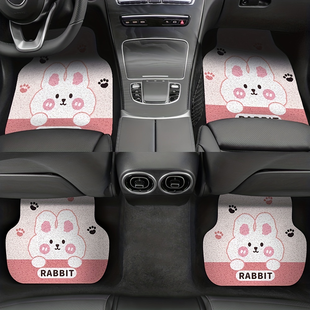 Cute Cartoon Car Foot Pad - Universal, Non-slip, Easy To Wash, And Durable!  - Temu