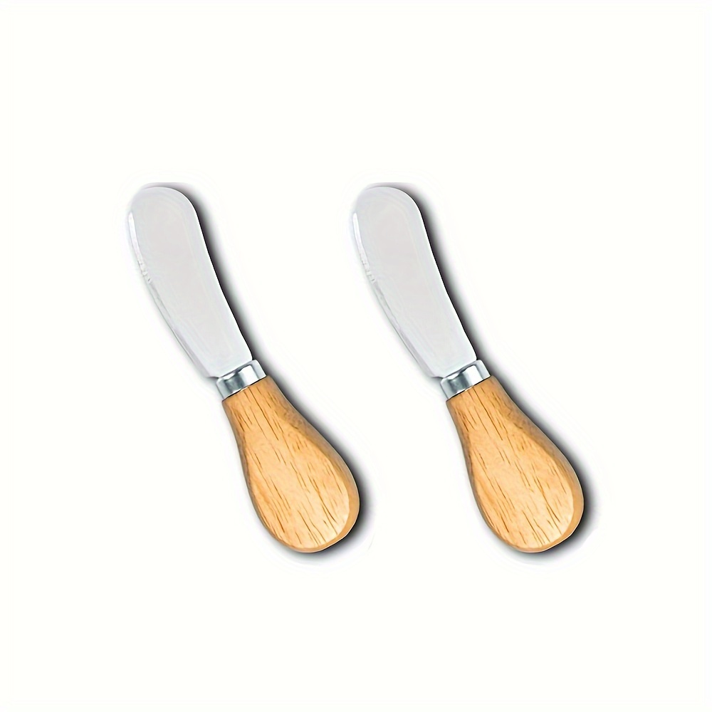 Multifunctional Stainless Steel Butter Knife With Wooden Handle - Perfect  For Spreading Cream Cheese, Jam, Peanut Butter, And More - Temu