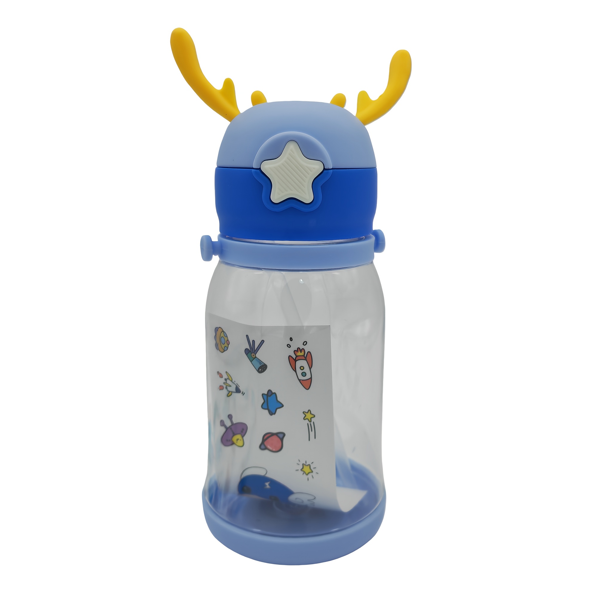 Kids Portable Water Bottles Leakproof Kindergarten Straw Cup Children's  Drinking Bottle Baby Feeding Cups Kids Water Sippy Cup 550ML DEER