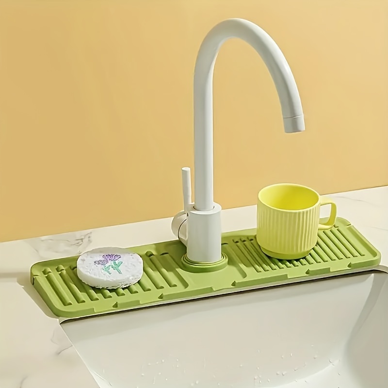 Kitchen Faucet Draining Mat,sink Splash Guard Drain Pad Water Faucet Mat