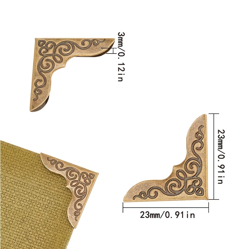 Gold Book Corners Protector Decorative Corners 20pcs 