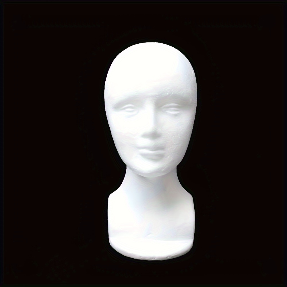 Wig Head Tall Female Foam Mannequin For Perfect Hair Hats - Temu