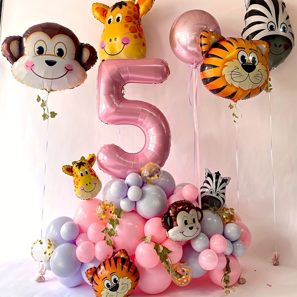 Jungle Safari Animal Balloons Birthday Party Animal Theme Balloon