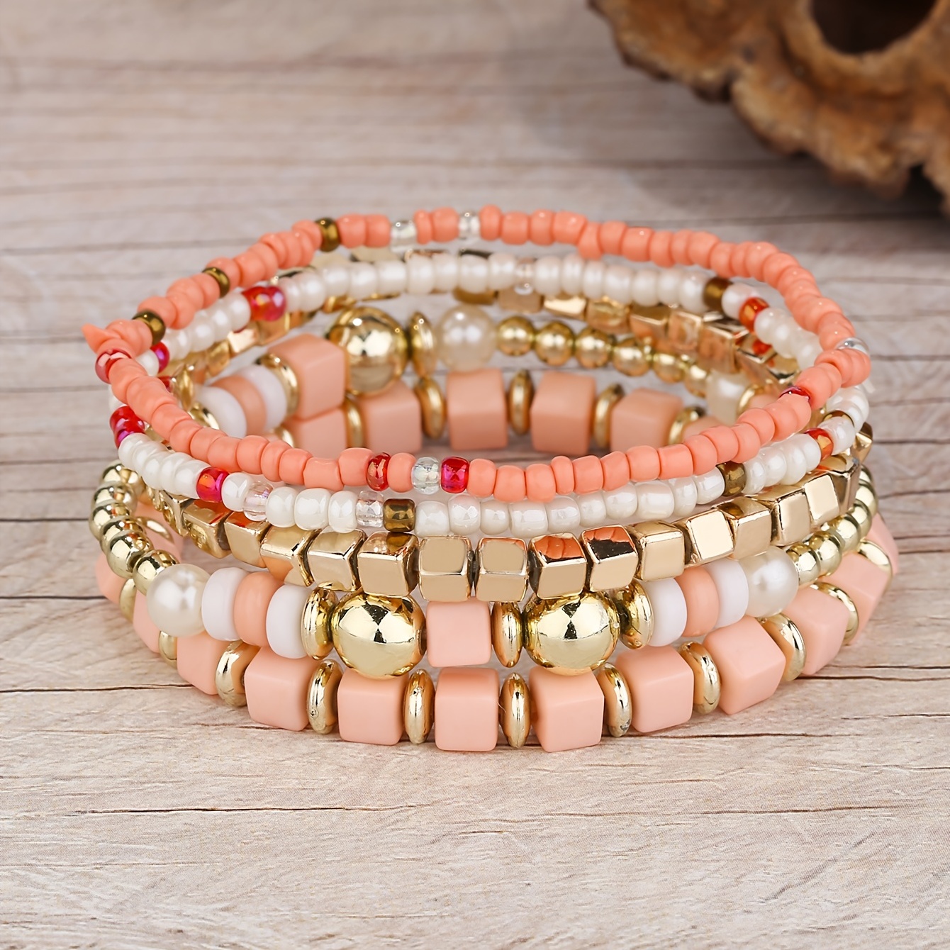 Girls Beaded Bracelet Bohemian Fashion Jewelry - Free Shipping to N.A. -  Puddle Season