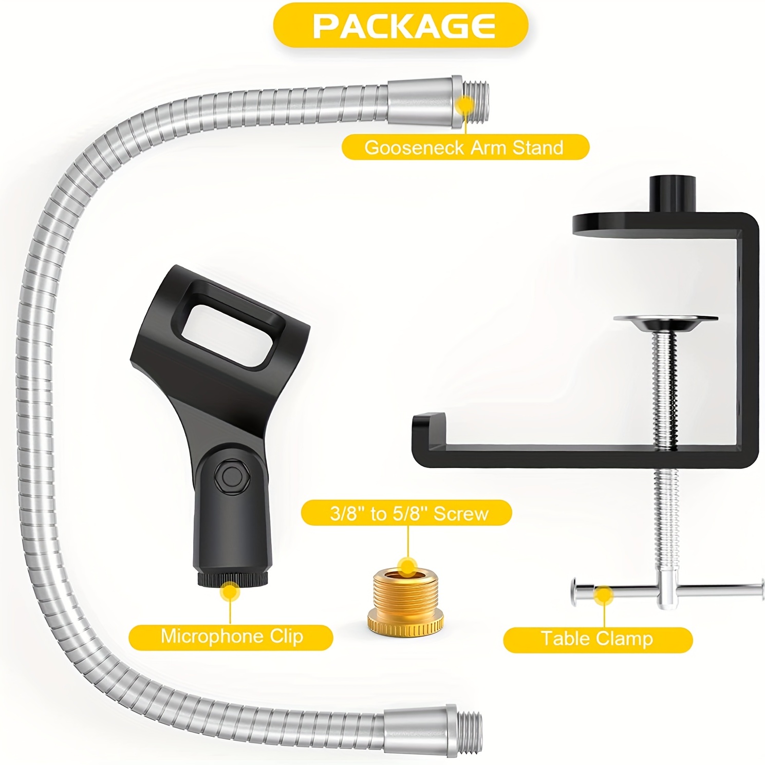 13 Flexible Gooseneck Tube Arm, Black Paint – SnakeClamp Products