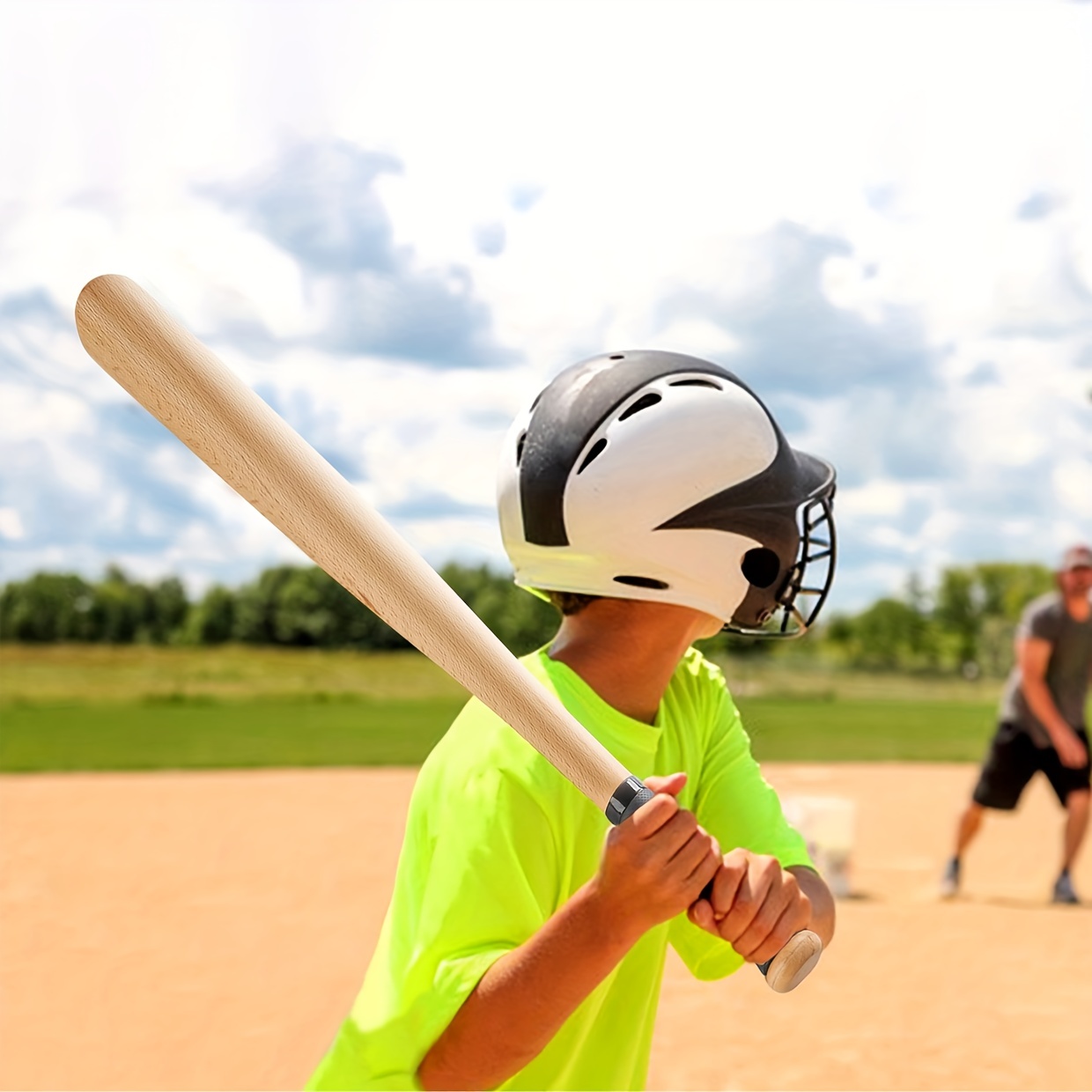 Batte de baseball épaissie en alliage d'aluminium pour les jeunes, sports  de plein air, entraînement