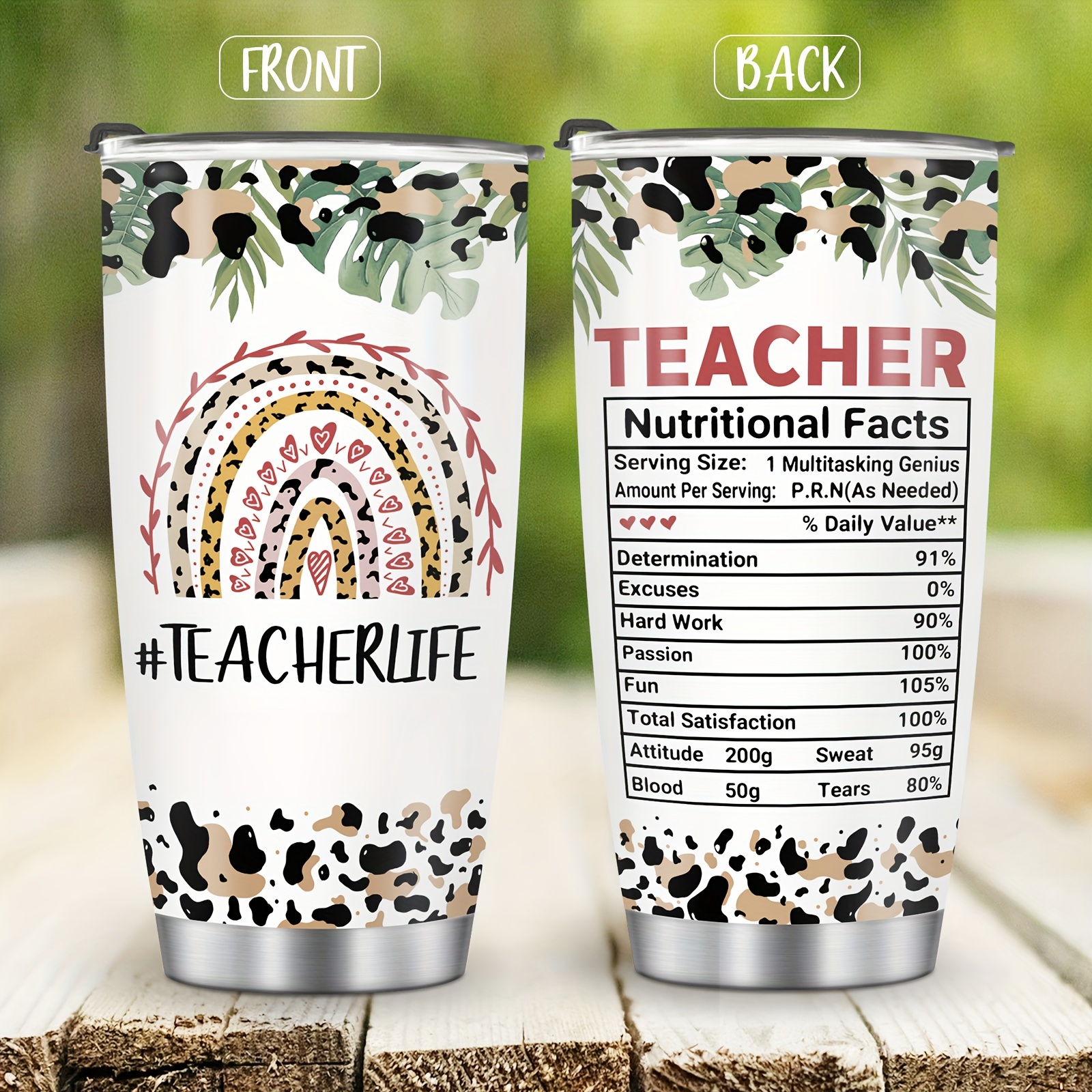 Cheep N Cheerful Teacher Appreciation Coffee Tumbler 4- Pack, Valentin –  Cheepncheerful