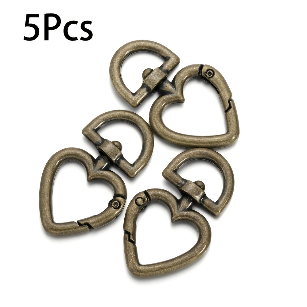 Alloy Spring Ring Metal Opening Love Hook Spring Ring Clasp - Temu