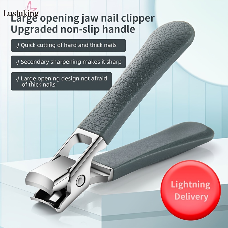 1pc Upgraded Nail Clipper Set With Splash-proof Catcher For Thick