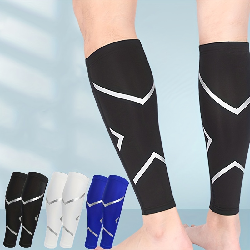 1Pair Sports Compression Calf Sleeves Basketball Volleyball Men Support  Calf Elastic Sock Running Football Cycling Leg Warmers