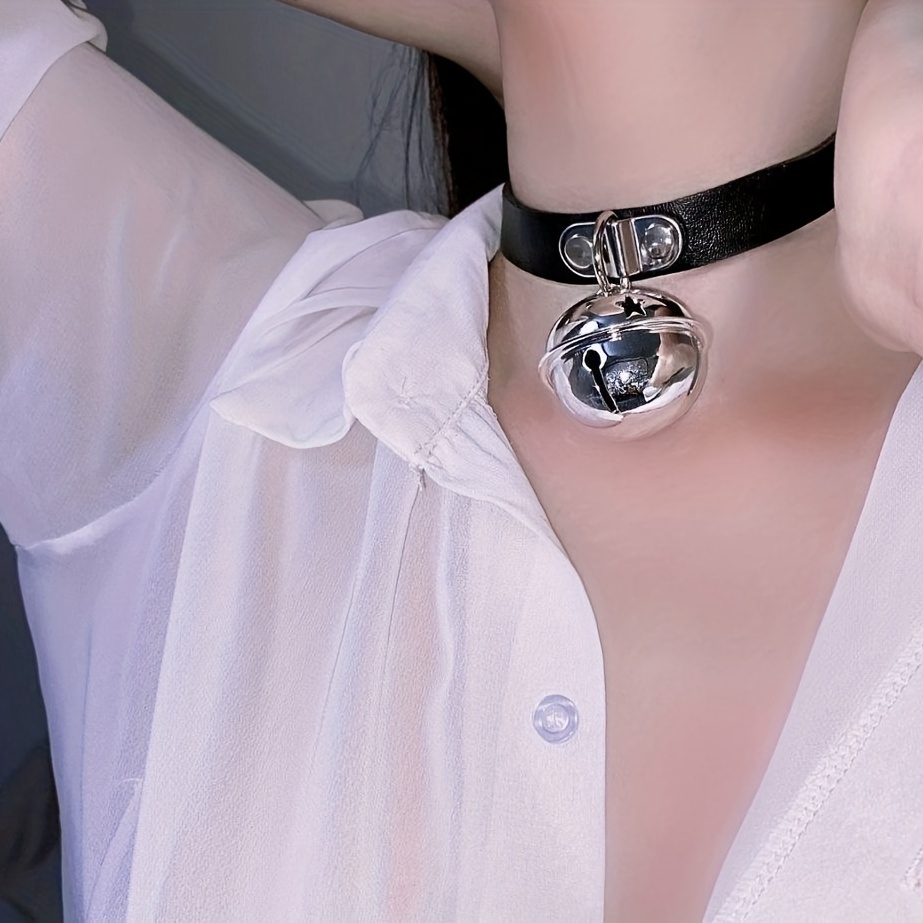 Sexy Lovely Cat Charm Choker Necklaces PU Leather Neck Strap