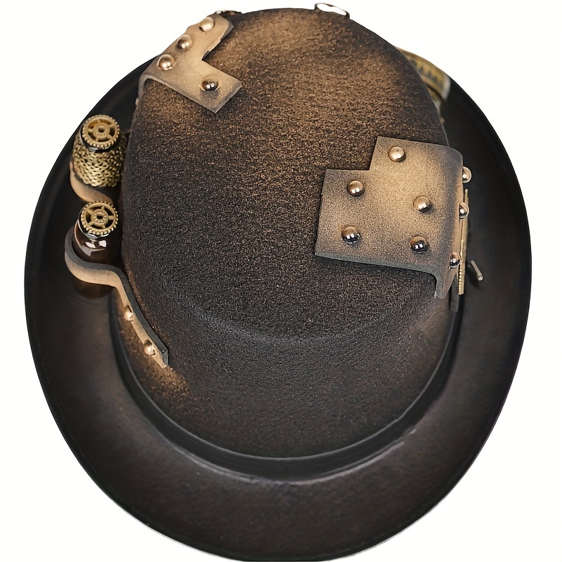 1pc Steam Punk Top Hat Accessories, Cool Trendy Hats And Innovative Clothing