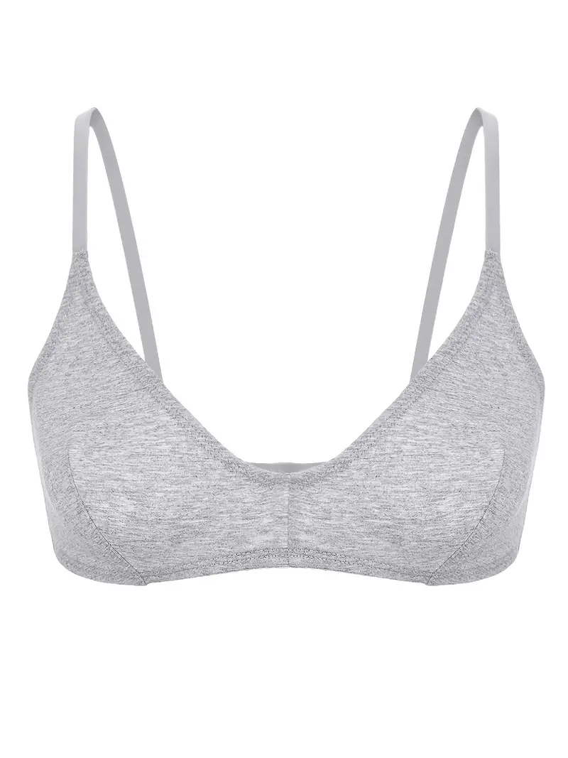 Triangle Cups Padless Bras Breathable Comfy Elastic - Temu Philippines