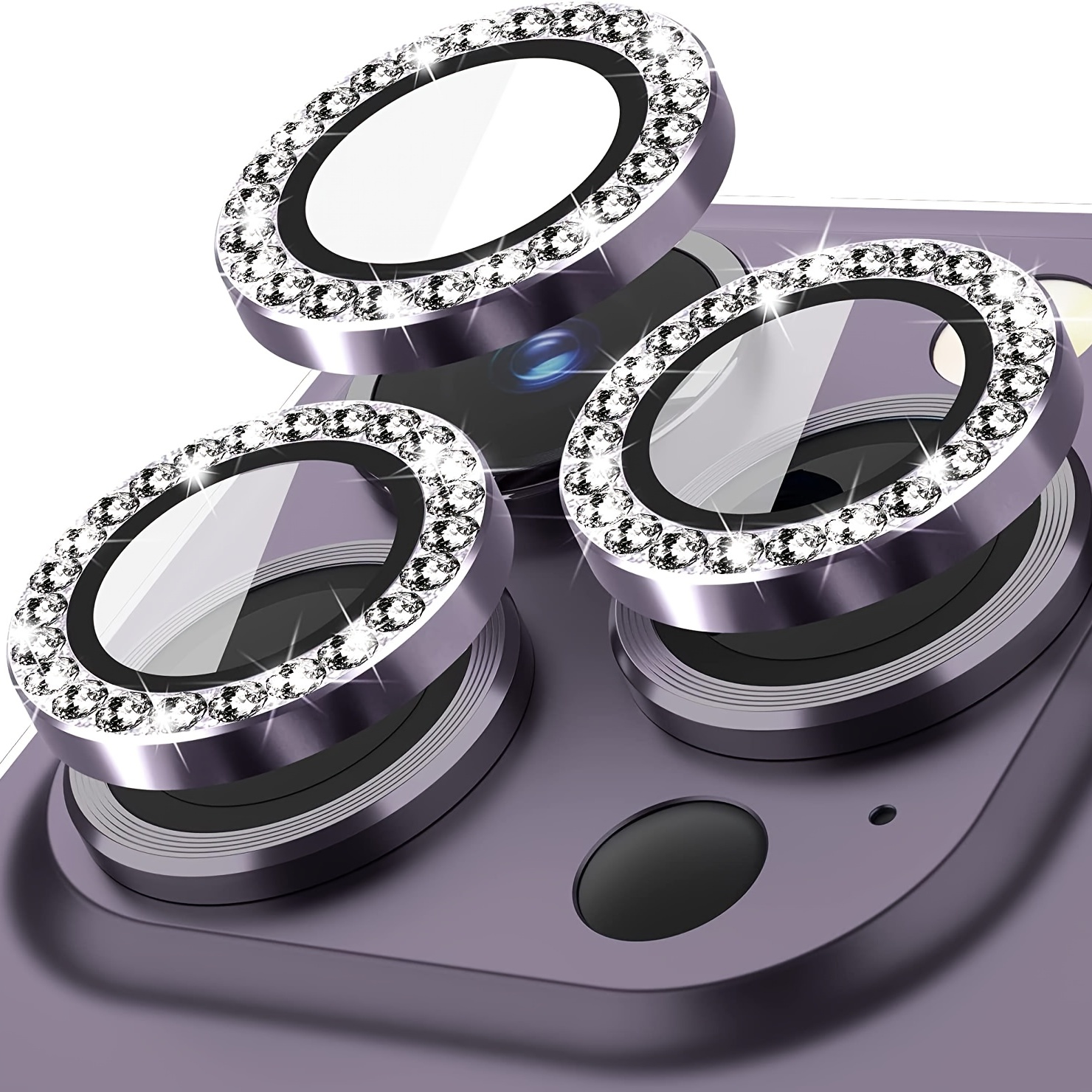 Protectores de cámara de cristal templado para iPhone 14 Pro/14 Pro Max