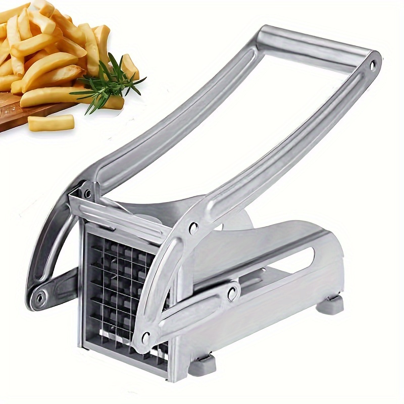 Stainless Steel 2-Blade French Fry Potato Cutter, No-Slip Suction Base,  Perfect for use with Air Fryer