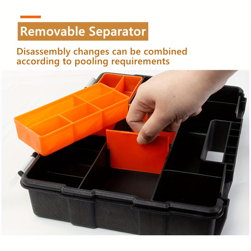 4pc Storage Organiser Box for Screws Nails Nuts Craft Carry Case Tool Box
