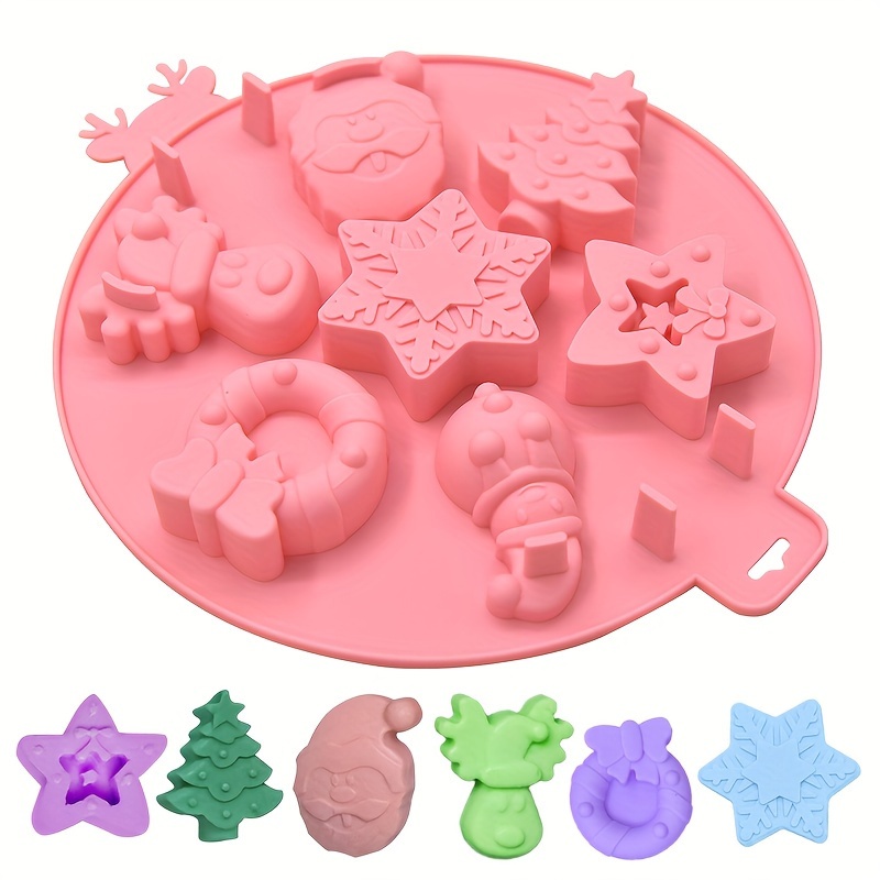 Christmas Snowflake Silicone Mold, 3d Fondant Mold For Diy Pudding  Chocolate Candy Desserts Gummy Handmade Soap Aromatherapy Candle Plaster  Polymer Clay Ice Cube, Bakeware, Cake Decorating Supplies, Baking Supplies,  Kitchen Items 