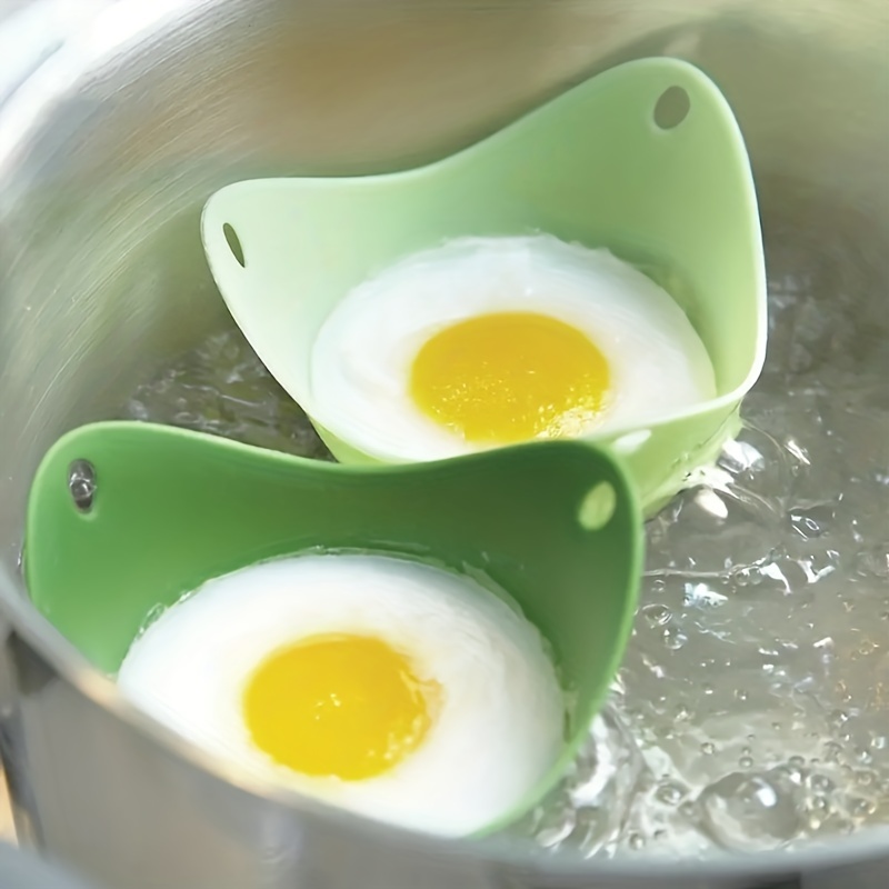 4PCS Silicone Egg Poacher Non-Stick Microwave Stovetop Egg