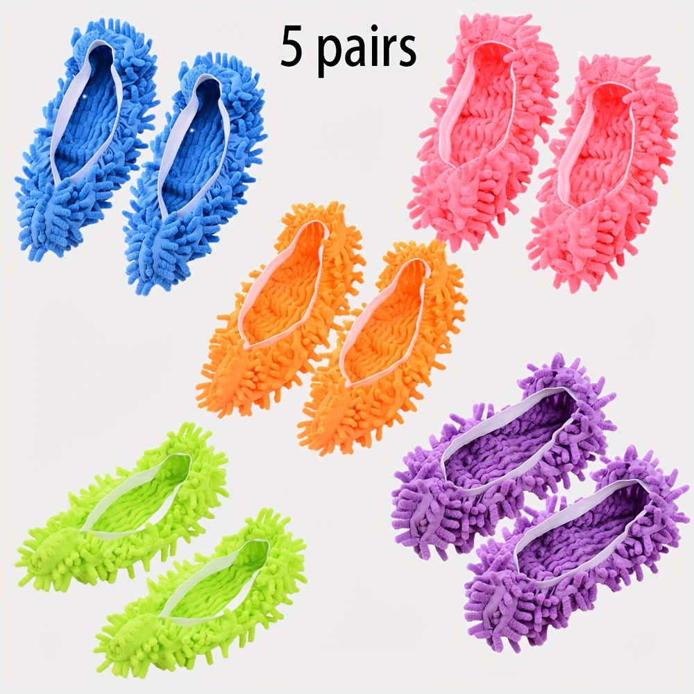 Mop Slippers Shoes (5 Pairs)