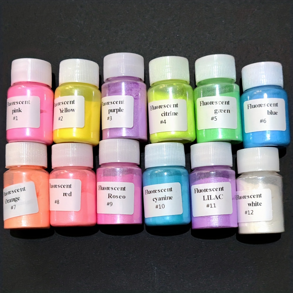Polvo de mica, pigmento de 30 colores, polvo de mica natural de grado  cosmético brillante para resina epoxi/bombas de baño/vela/jabón, brillo de