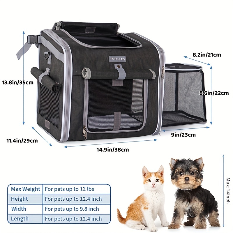 Extra Large Cat Carrier Soft Sided Folding Small Medium Dog Pet