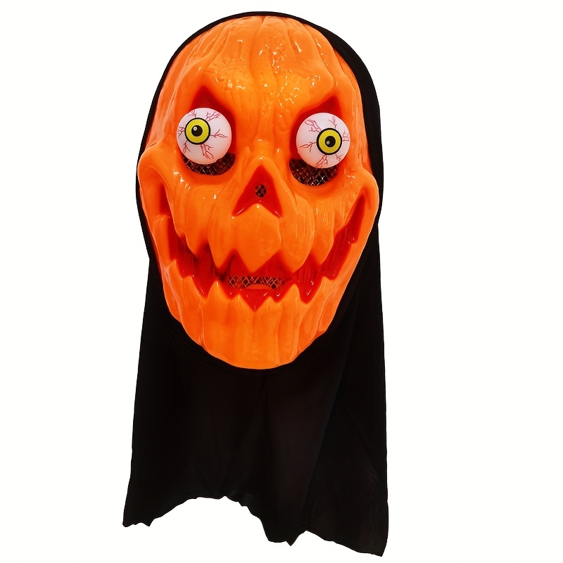 Halloween Terror Ghost Scary Pumpkin Mask, Halloween Pumpkin Face Head Masks for Cosplay,Temu