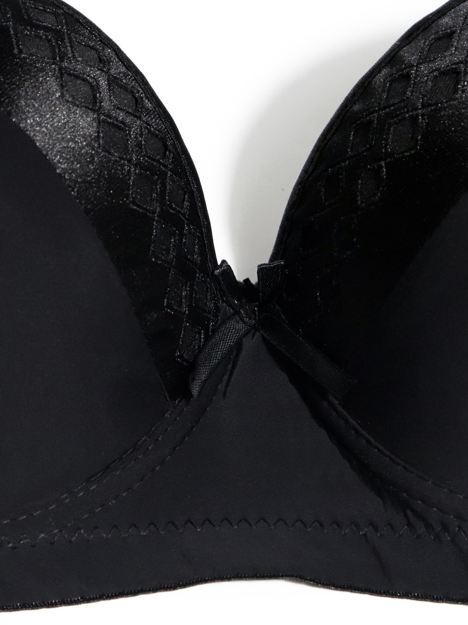 Plus Size Bow Decor Push Solid Bra Women's Plus Slight - Temu