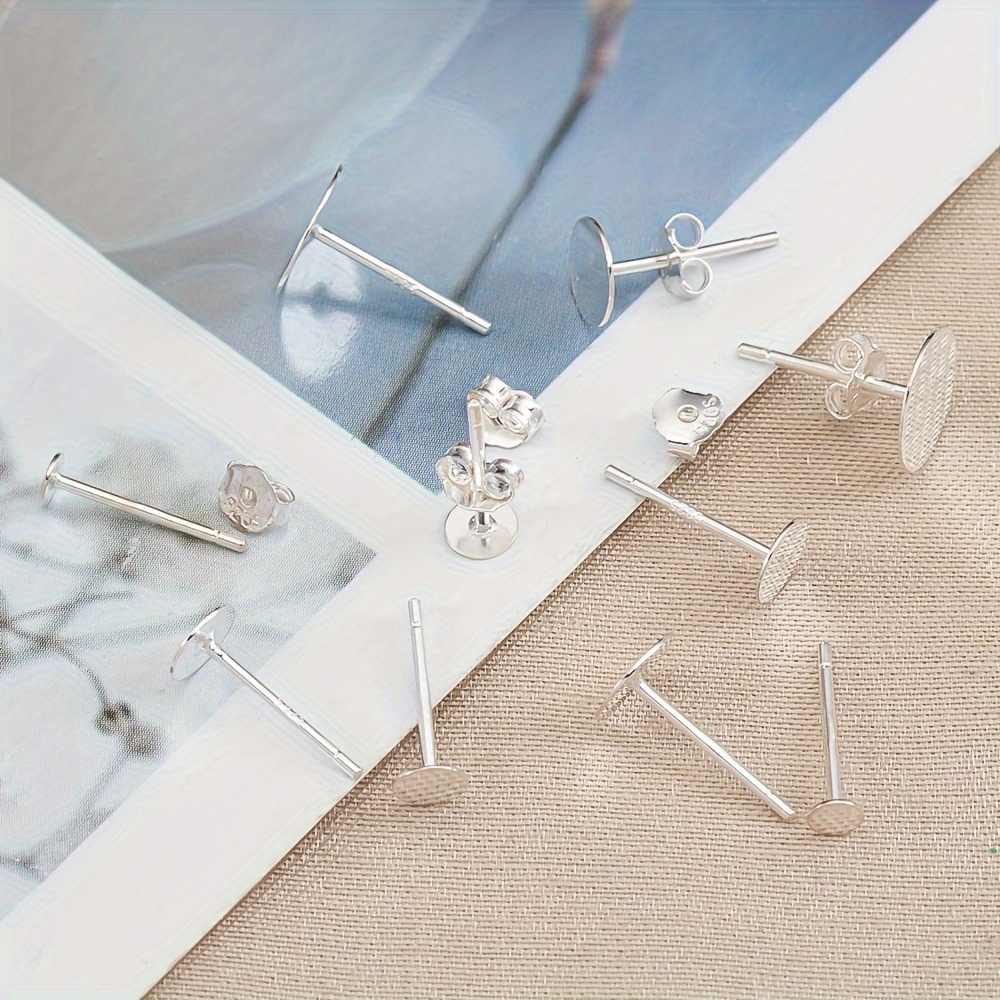 Sterling 925 Silver Ear Hook Pair, Earring Pinch Hook, Gemstone or Crystal Ear  Hook Blank, DIY Earrings