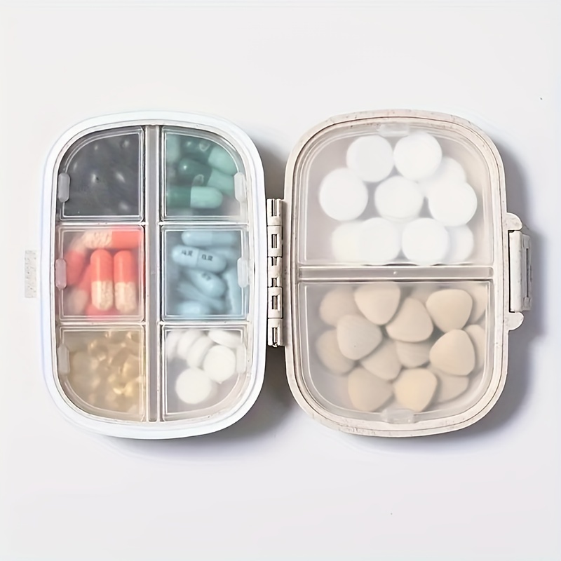 8 Compartment Medicine Storage Box 1 Piece Modern Portable Travel Medicine  Box Storage Box Pill Storage Organizer