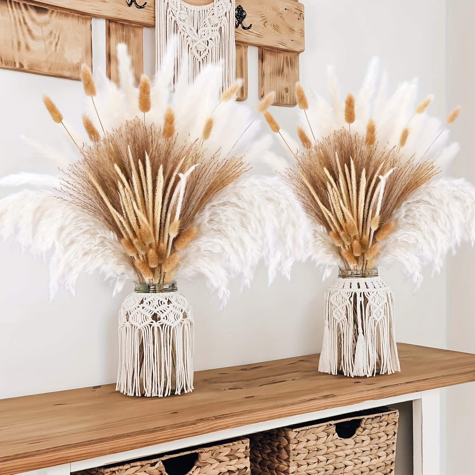 Dried Flowers Pampas Grass Boho Decor Dried Pampas Grass For - Temu