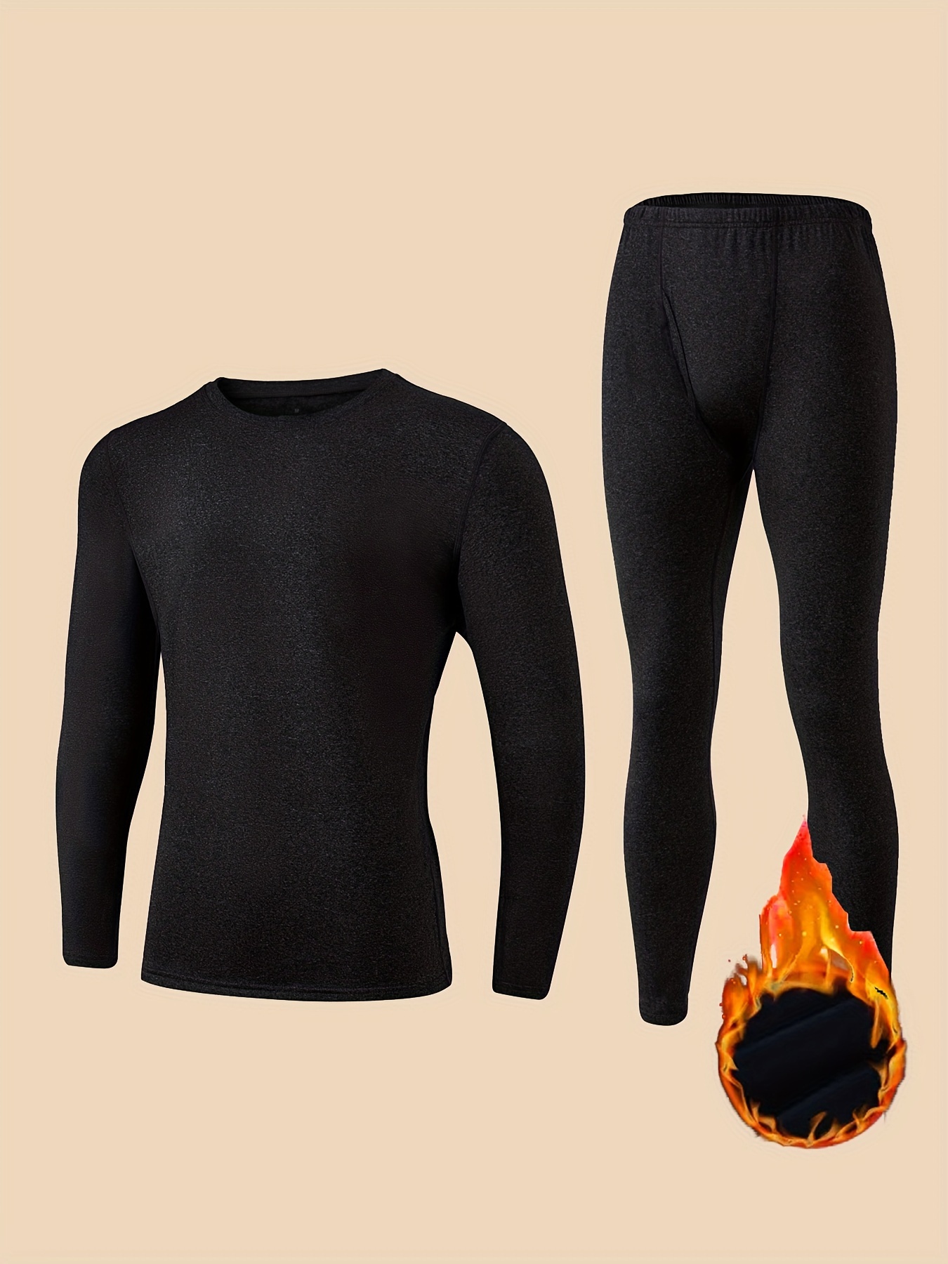 Men's Base Layer Thermal Warm Pant Casual Plain Color Medium - Temu