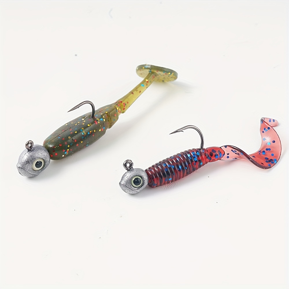 Fishing Jig Head Hook With 3d Glow in the dark Eyes For - Temu Canada
