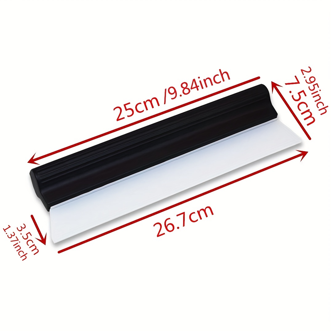 1pc 10 Inches Cleaning Water Squeegee Blades Soft Silicone Squeegee For  Shower, Kitchen, Window And Car Glass